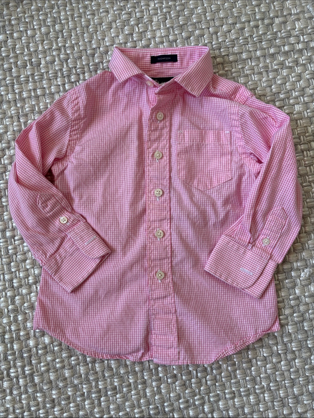 Crewcuts Pink Gingham Button-Down Shirt